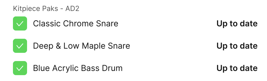 XLN Audio Addictive Drums- Kit Pieces